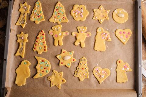 Dekorierte Weihnachtsplätzchen