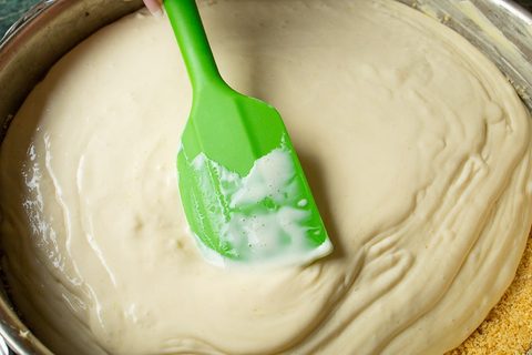Füllung glatt streichen