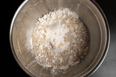 Hefemilch mit Mehl
