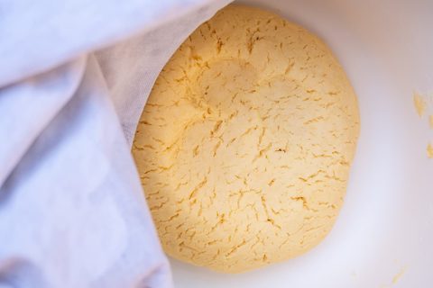 Hefeteig für Pizza ist ausgezeichnet aufgegangen