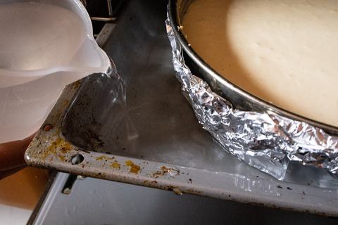 Kuchen im Wasserbad
