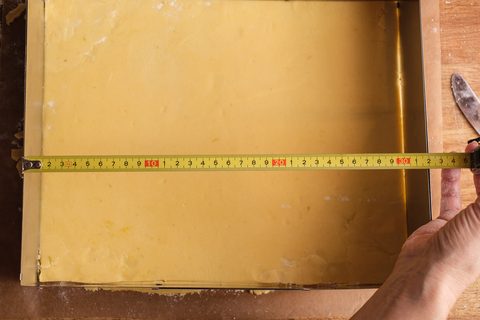 Tortenform und Mürbeteig Größe anpassen