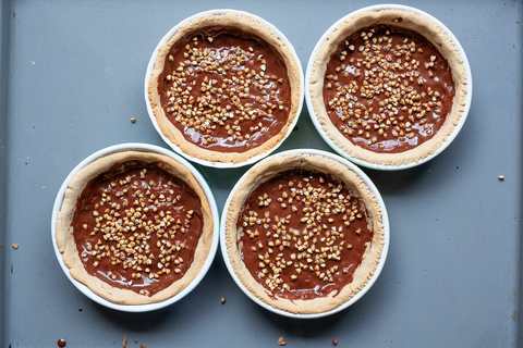 Buchweizen Tartelettes mit Schokolade