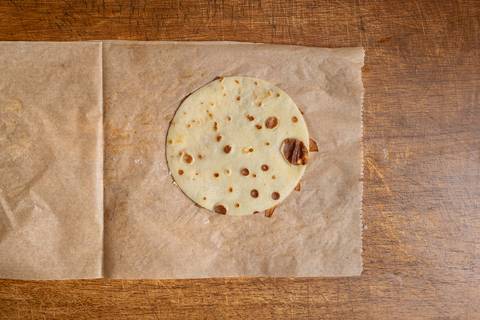 Pfannkuchen auf Apfelblume