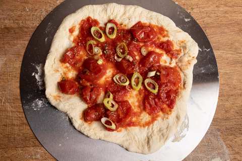 Pizza Marinara belegt