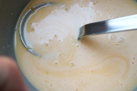 Tarte Füllung verrührt