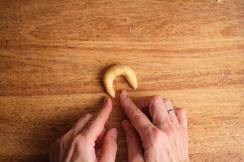 Vanillekipferl formen