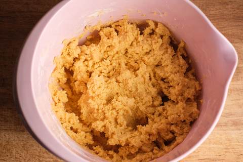 Fertig verrührter Weihnachtsplätzchen Teig