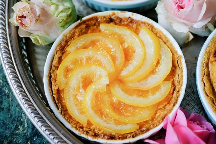 Zitronen Tarte für Tarte au citron