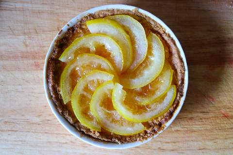 Tarte mit Zitronen belegen